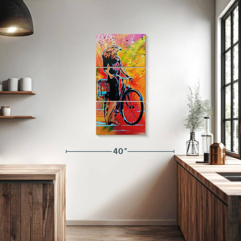 Cycle Roaring, H 38 po x l 18 po