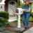 Dig Free Easy Up Classic Mailbox (white/white)