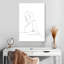 Leisha, croquis de contour nu I-106970166