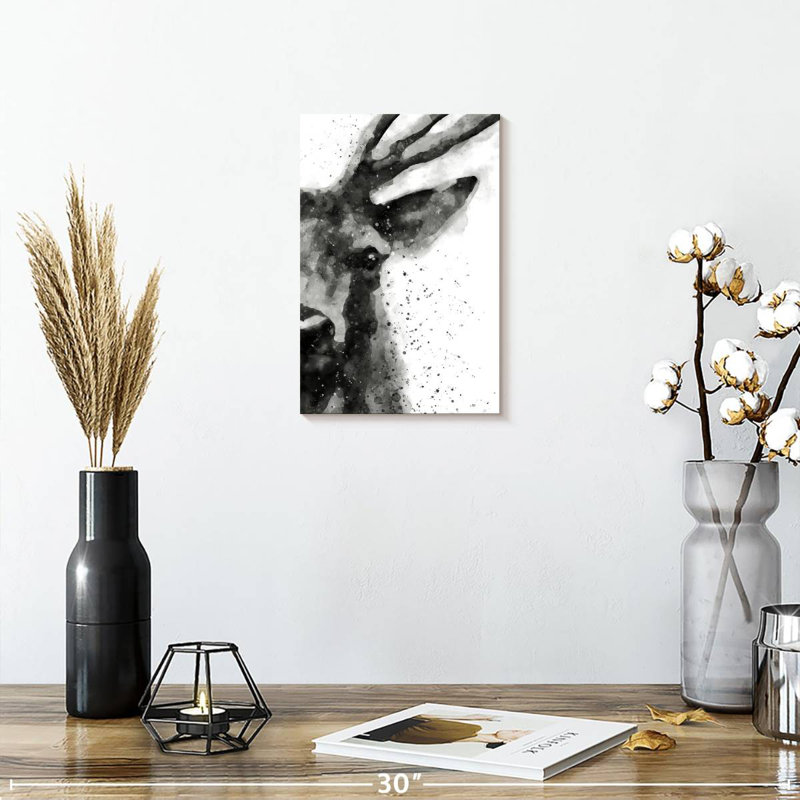 Brampt Deer At Attention, 24" H x 16" W