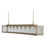 Beige and Gold Metal/Clear Glass
