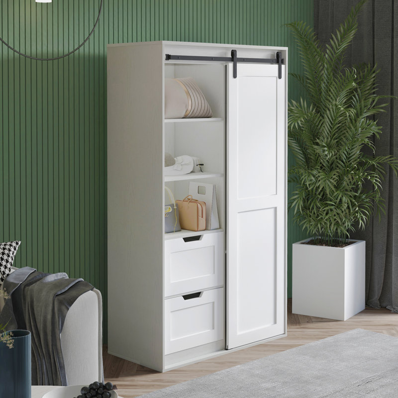 Armoire-penderie Cathkin, Blanc
