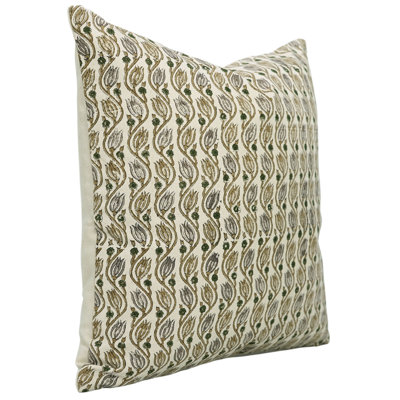 Housse de coussin en coton Floral
