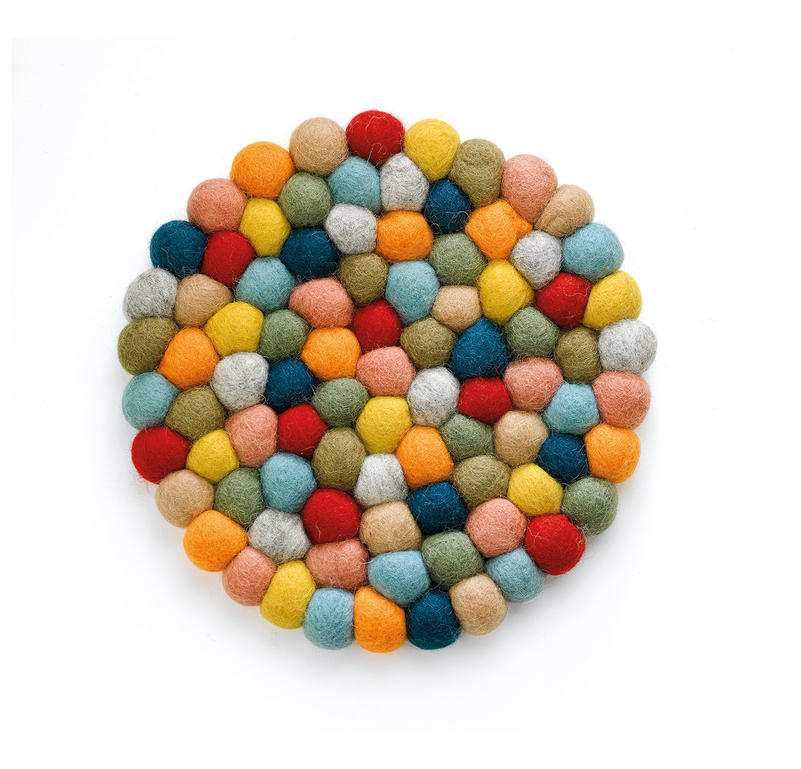 Colore Virgin Wool Round Trivet - Thumbnail 3