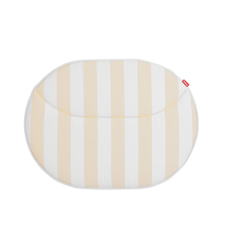 Coussin d'extérieur Netorious, Rayure, beige sablonneux