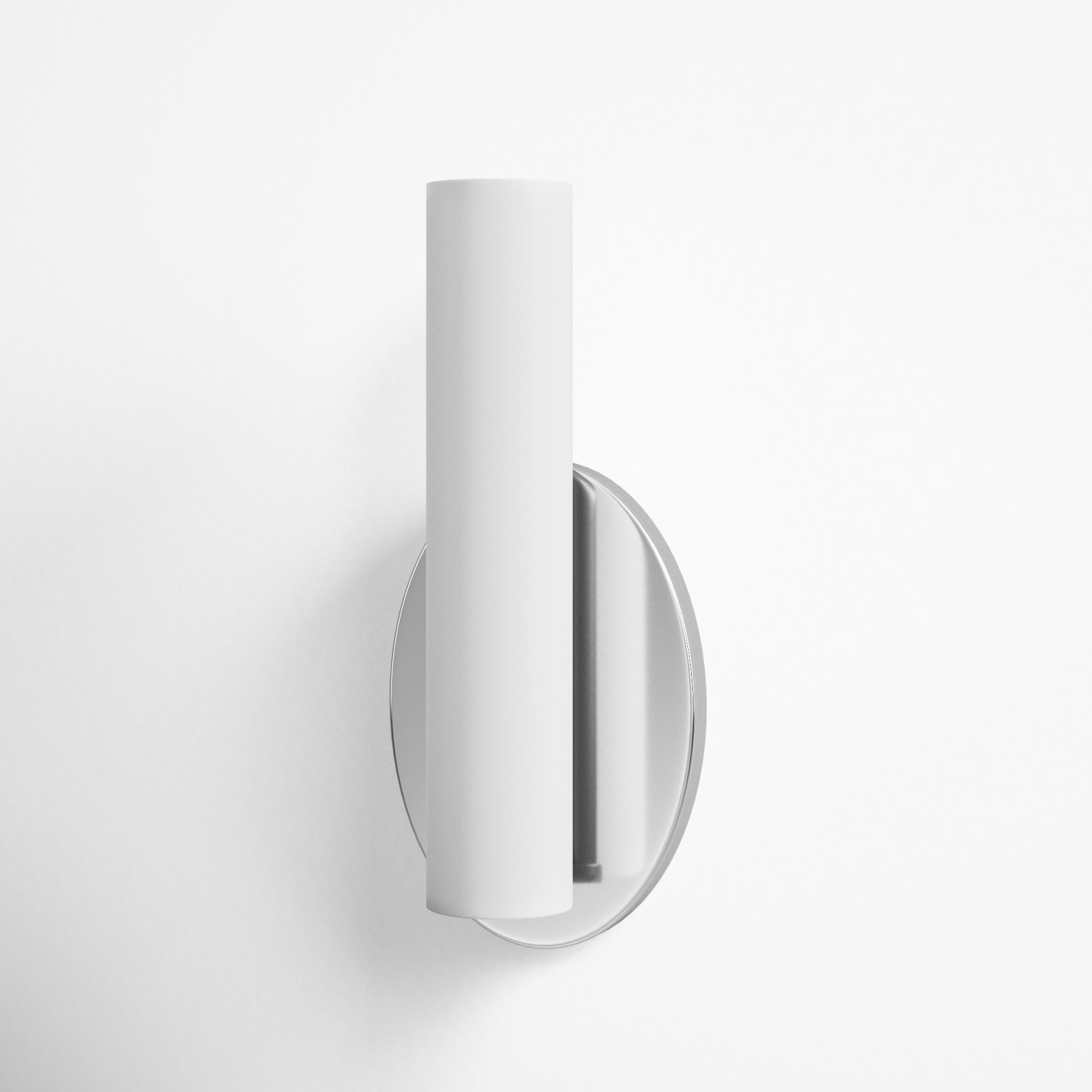 Delphine Single Light Glass Dimmable LED Flush Mounted Sconce, Polished Chrome