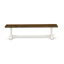 Cet ensemble de table de salle à manger 7 pièces comprend un fauteuil Parson en bois patiné et 6 chaises parsemées de tissu lin lin avec dossier capitonné - Lin brossé blanc-516785988-451015405-516785987