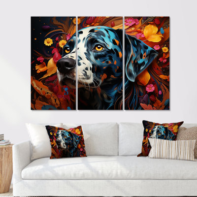 «Dalmatian Dream V» - ensemble d'art mural chien