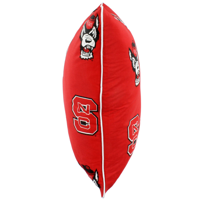 NCAA Square Pillow Cover & Insert, North Carolina State