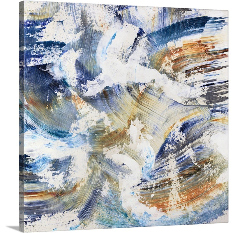 « bonbon tourbillon », peinture sur toile, Toile tendue, H 12 po x l 12 po x P 1,25 po