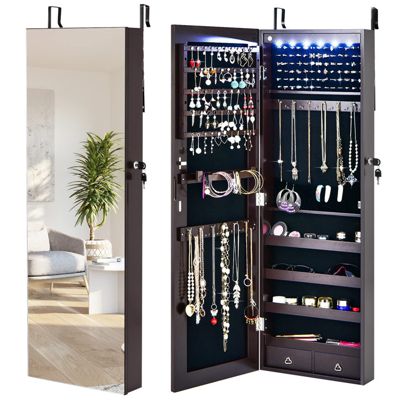 Nadabb Jewelry Armoire, Brown