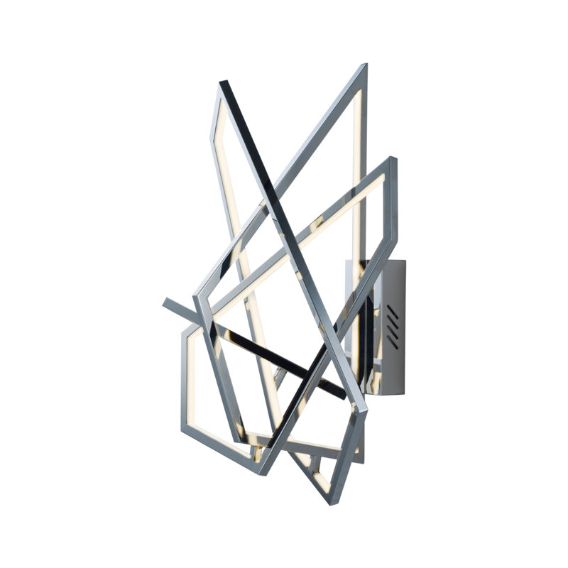 Adebisi Steel LED Armed Sconce