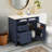 This Single Sink Bathroom Vanity With Overhead Sink Is Paired With A Modern Storage Cabinet With 2 Regular Drawers And 1 Pull-Out Drawer, Which Makes Efficient Use Of Space And Cleverly Combines Practicality And Beauty.-1696123569