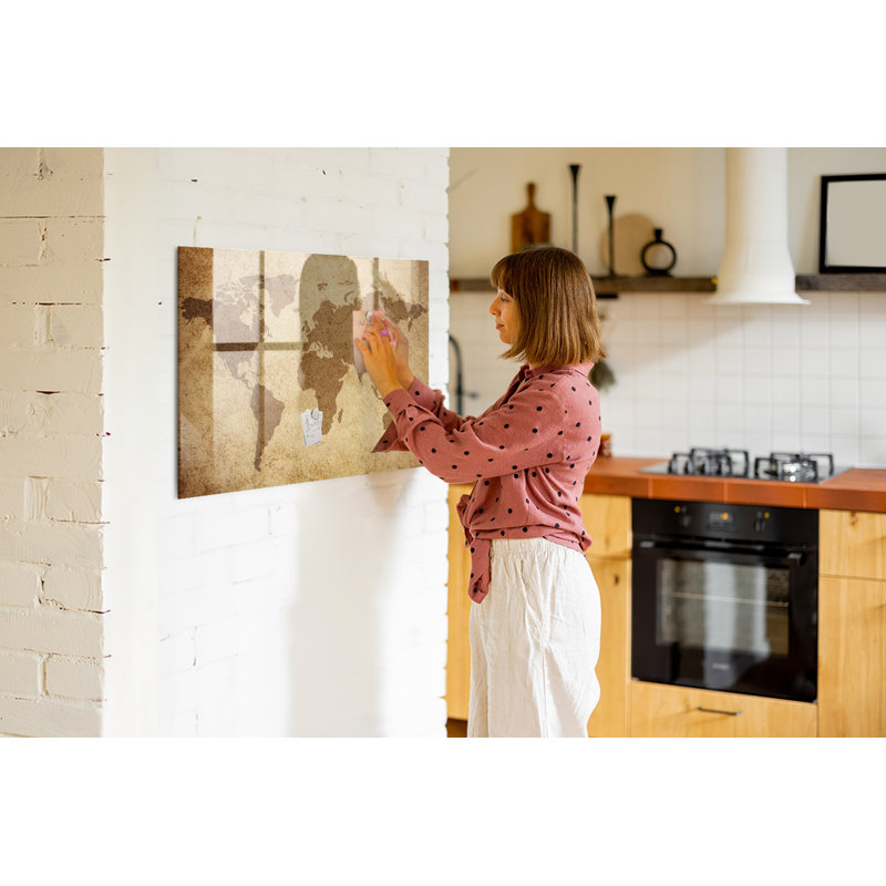 Magnetic Glass Photo Memo Board