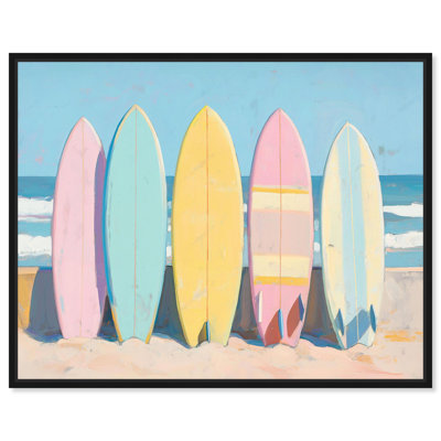 Reproduction d'art sur toile "Art de bord de mer" par Art Remedy