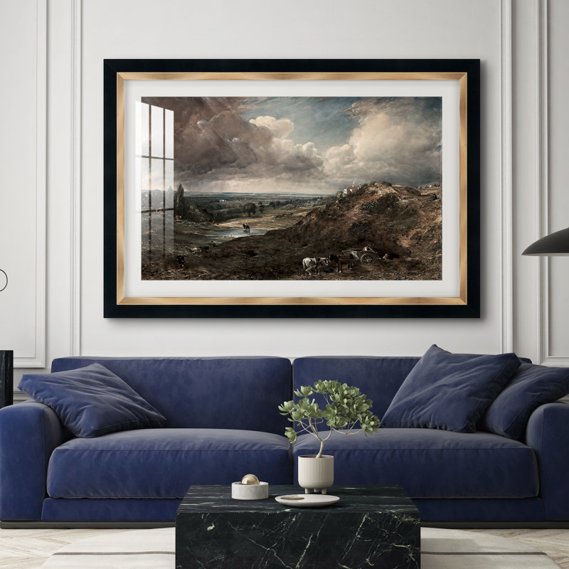 Étang de Branch Hill, Hampstead Heath, vers 1828 - John Constable - Estampe encadrée sur mesure, 28x40 INNER SIZE