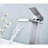 Single Handle Bathroom Sink Faucet With Waterfall Spout And Pop - Up Drain  No Overflow , Stainless Steel In Brushed Nickel Shine, Gentle Stream For Better Experience, Simple Water Flow Temperature-121628061