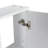12" Bathroom Wall Cabinet, Soft Close Doors, Float Mounting Design,Glossy White,(KD-Packing)