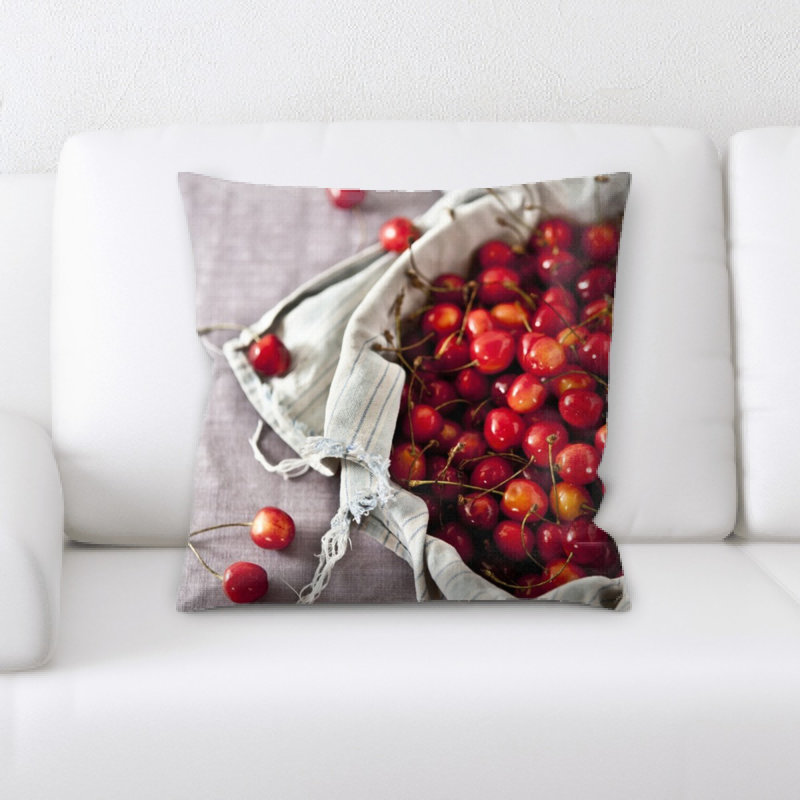 Coussin en cerises