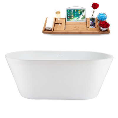 1491mm x 749.3mm Soaking Acrylic Bathtub