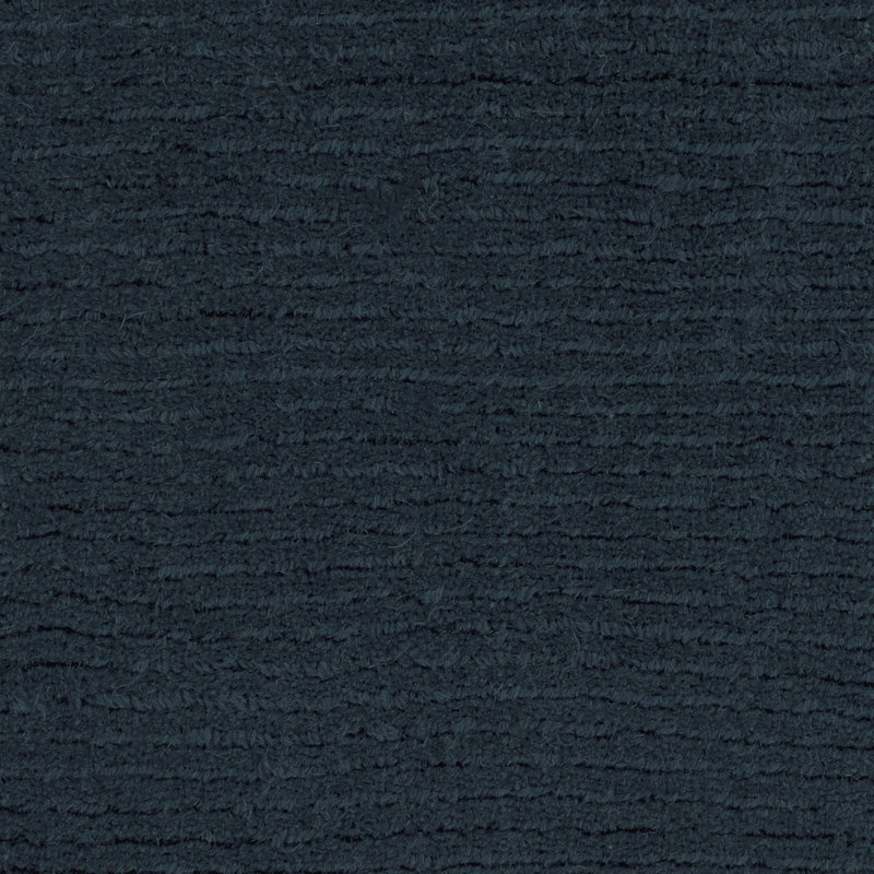 Tapis bleu foncé en laine Crowe, Carré 8 pi