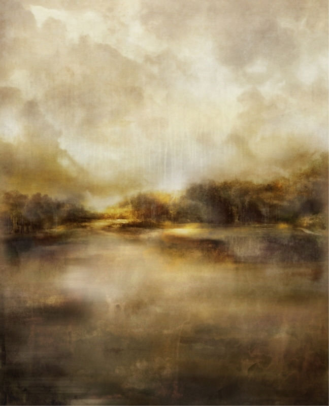 Sunrise Horizon Print by James McAllen, Glass Coat, 37" H x 30" W x 1.5" D