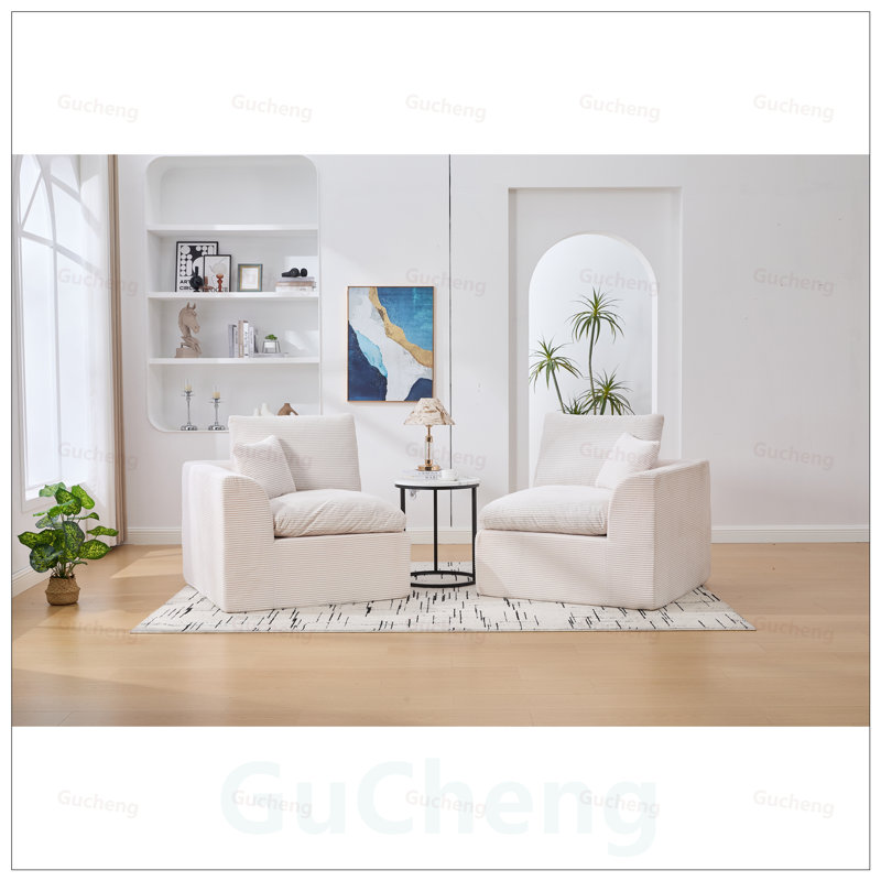 Canapé modulaire modulaire Cloud, confortable et moderne 2 places avec housses de coussin amovibles pour des espaces de vie polyvalents