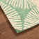 NICOLE MILLER NEW YORK Kendall Fluted Geo Handcrafted Wool Area Rug Green
