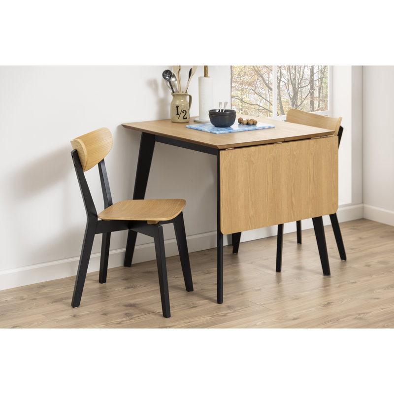 Morehouse 42.5cm H Side Chair in Oak/Black, Oak/Black