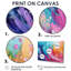 Nurul bleu et mauve arc-en-ciel Dream Op Art Fragments II - Op Art, art mural sur toile-272747119-272747123-272747121