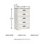 Commode 5 tiroirs Simeir