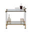 Everly Quinn 32" Lushley Acrylic Drink Cart