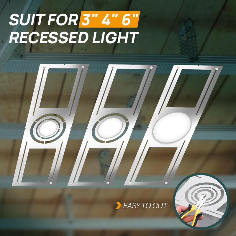 24 Pack New Construction Mounting Plate For 3/4/6 Inch Led Downlight