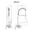Ruvati Seneca Single Handle Pull Down Kitchen Faucet Spot Proof Stainless Steel Modern with Pre-Rinse Sprayer-114396987