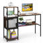 Bureau d'ordinateur avec étagère large et large