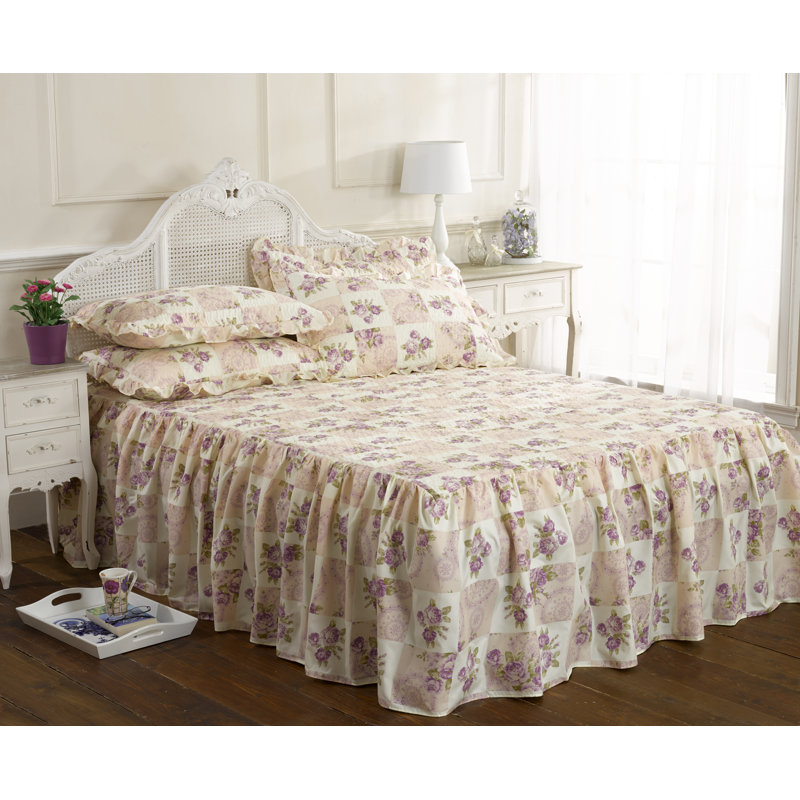 Arlington Bedspread Set with Pillowcases, 97 x 196 cm Bedspead - 1 Pillowcase, Lilac