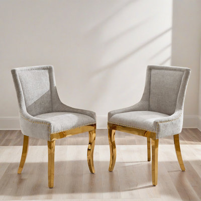 Chaise d'appoint rembourrée à oreilles Wing (ensemble de 2)