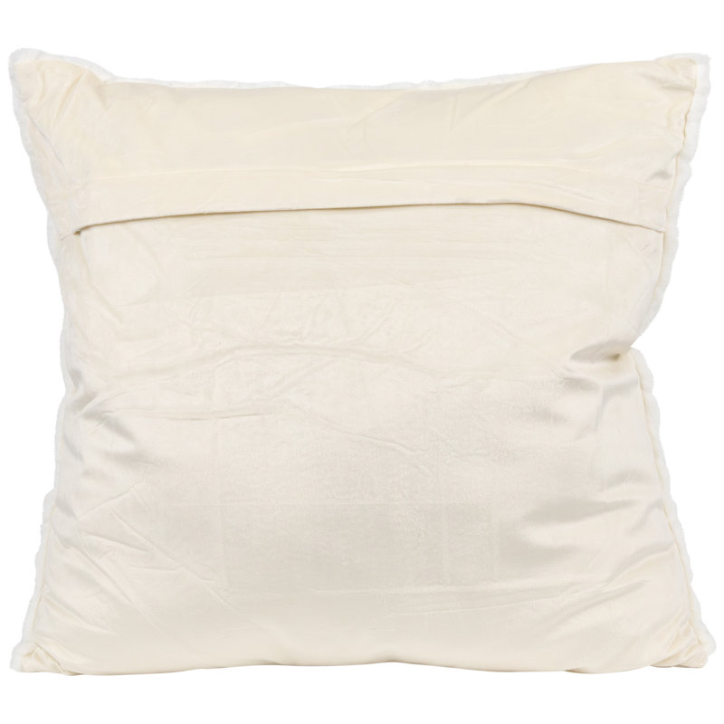 Housse et insert de coussin décoratif en fausse fourrure