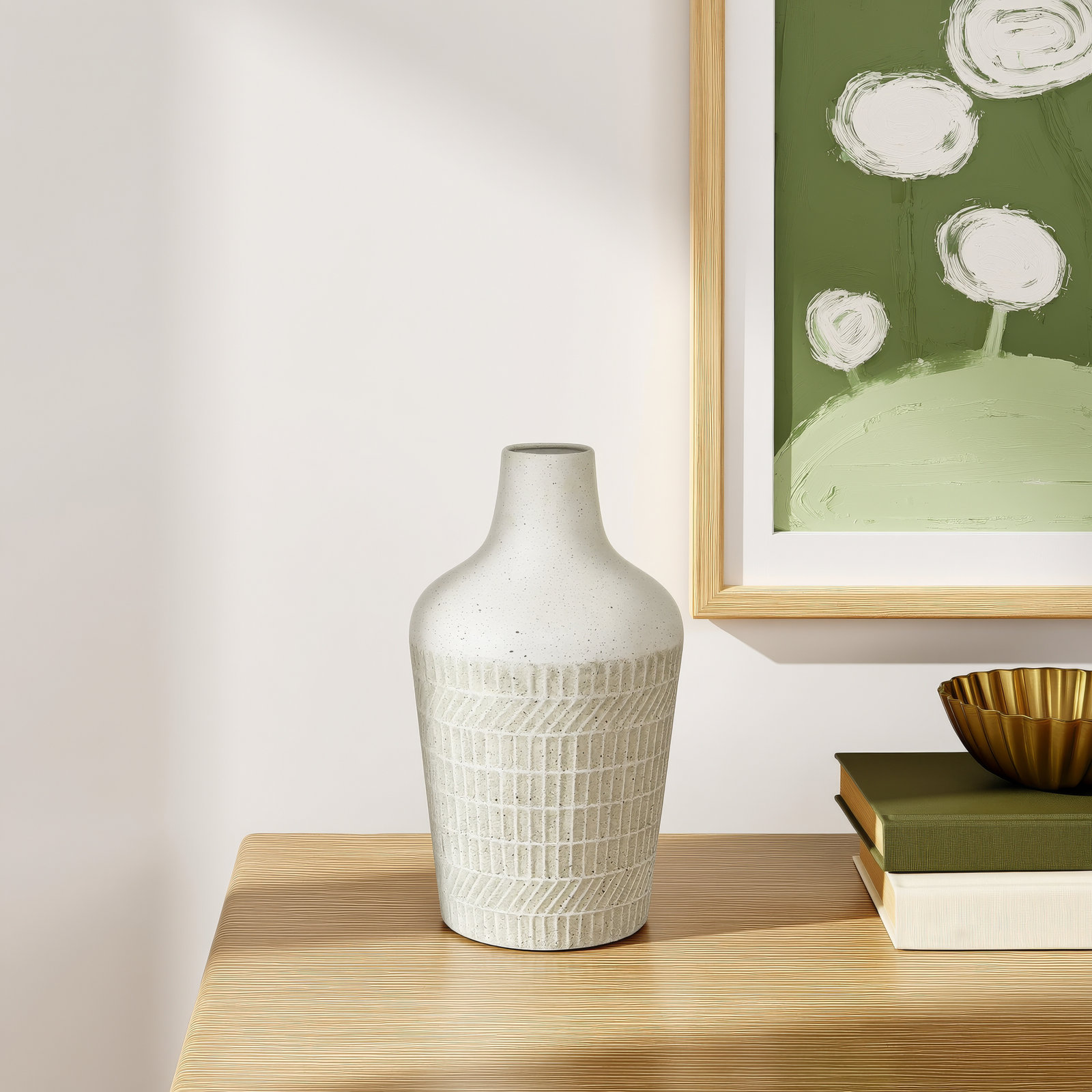 Metal Textured Decorative Vase