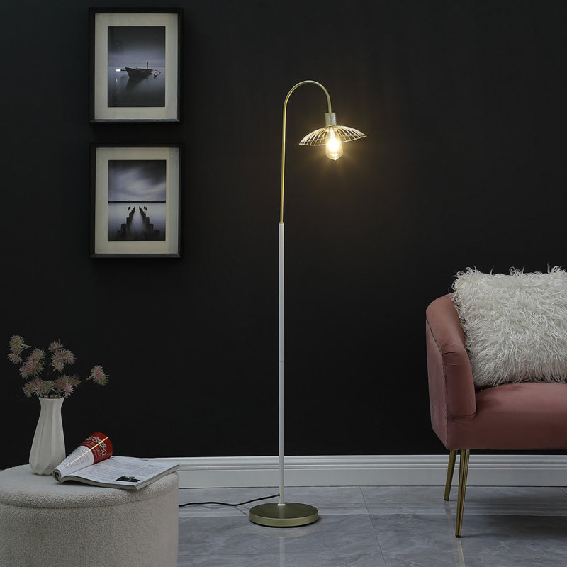 Lampe sur pied en métal 64 po