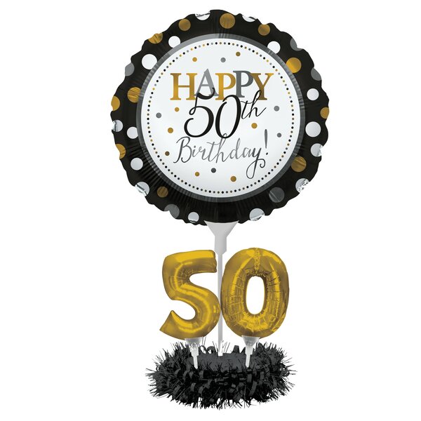 50th Birthday Decorations for Men Women, Over The Hill Party Supplies 50th  Birthday Balloons Happy Birthday Banner Hanging Swirls for 50th Birthday
