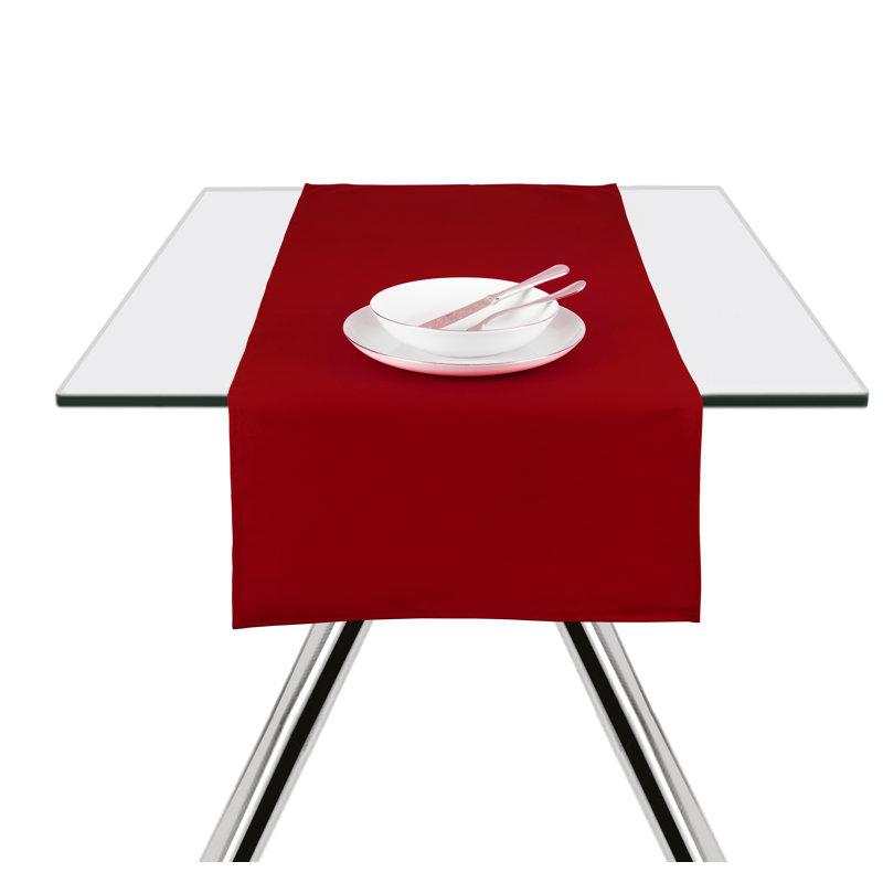 Panama Color Dark Green Runner 45X140 Cm, Dark Red
