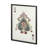 Ace of Spades II Playing Card a Paper Mosaik Collage Framed Art under Glass