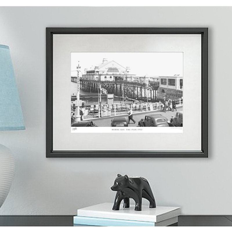 Herne Bay, The Pier 1953 by Francis Frith - Single Picture Frame Print, 60cm H x 80cm W x 2.3cm D