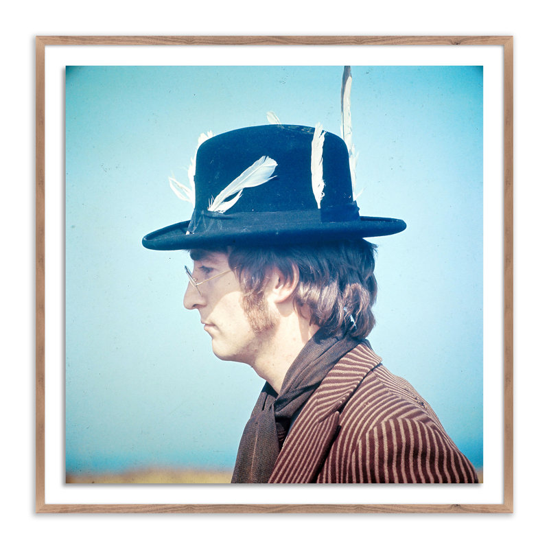John Lennon's Magical Mystery Tour Print by Getty Images, Rustic Walnut Framed, 24" H x 24" W