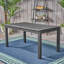 Table de salle à manger d'extérieur extensible en bois d'acacia, gris foncé-1354668669
