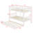 Rubber Wood Bunkbed With Trundle And Ladder,Convertible Into Two Beds-1911151980