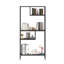 Tablette de rangement moderne avec 4 compartiments et pieds en métal
