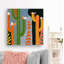 Reproduction d’art sur toile tendue « Colorful Cactuses » par Marmont Hill-1064095784