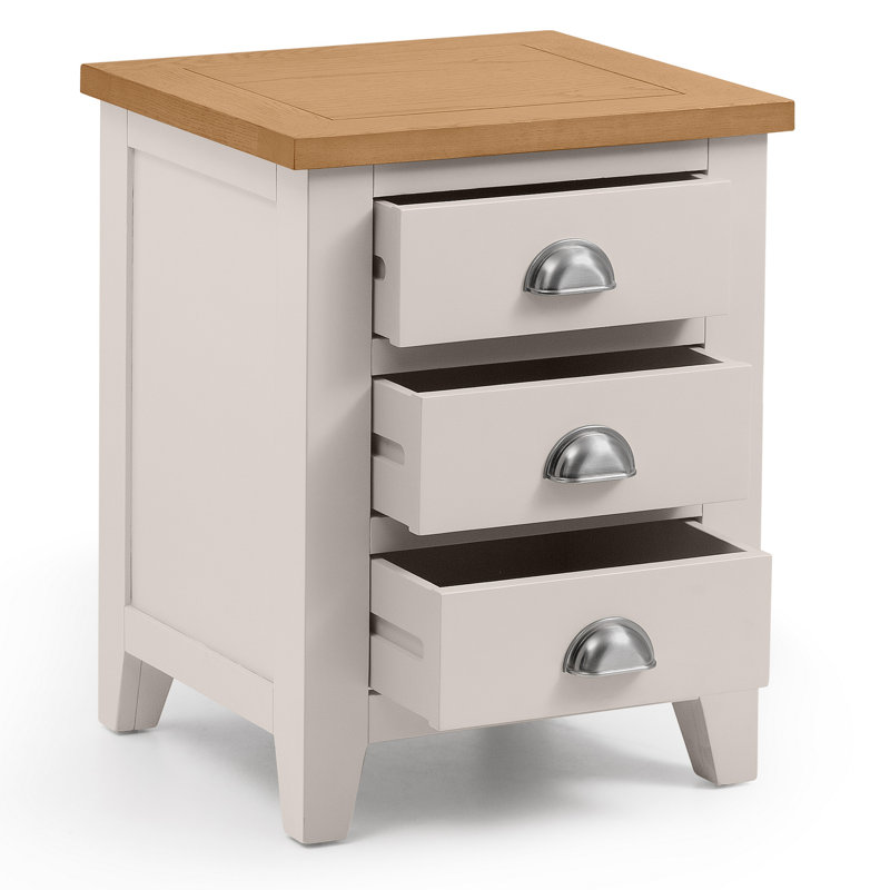 Port Mahon 48cm W Solid Wood Bedside Table